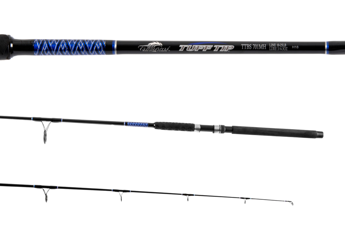 coastal tuff fishing pole Tundra Combos TU-702-50 Durable fish toy withstands scratching and biting Toadfish Surf Rods - 10'6"