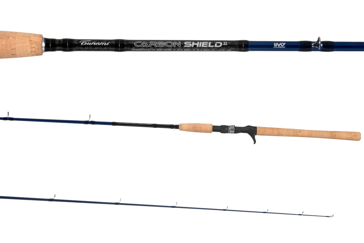 Tsunami Carbon Shield II Casting Rod Blue