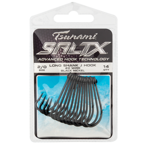 Tsunami SaltX Long Shank J Hook 2x